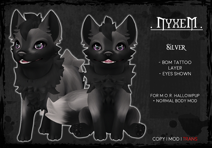 . NyxeM . Silver Fox Hallowpup // Skin