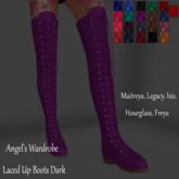 Angel's Wardrobe Laced Up Boots Dark