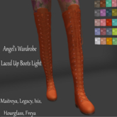 Angel's Wardrobe Laced Up Boots :Light