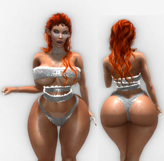 DEMO LaLa's Thread's CHBLING Ruffel Swim Suit