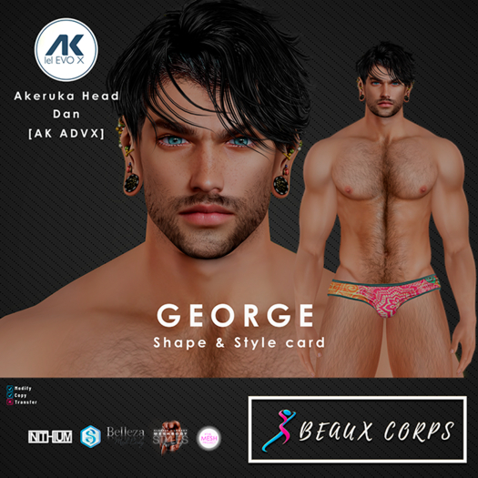 ::BC:: MALE SHAPE GEORGE - [AK ADVX] - Dan Head