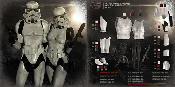 [AD] - RARE - The Troopers - CHESTPLATE - GIANNI - White