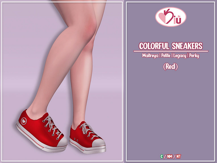 *>Kiu<* - Colorful Sneakers_Red