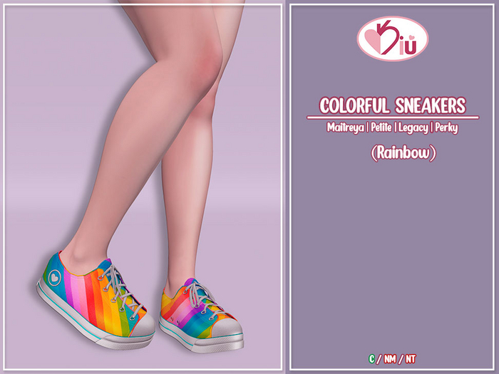 *>Kiu<* - Colorful Sneakers_Rainbow