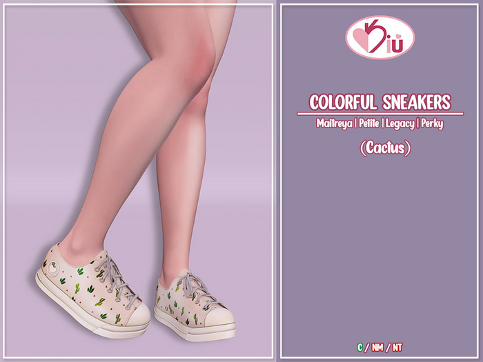 *>Kiu<* - Colorful Sneakers_Cactus