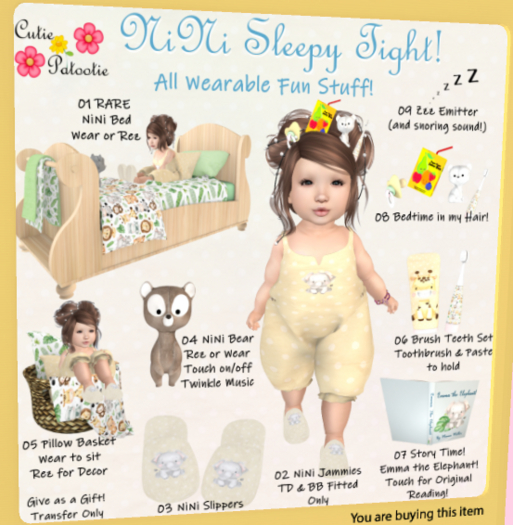 01 ::CP:: Nini Bed (BOXED) RARE