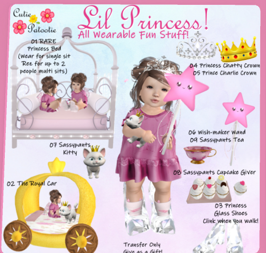 01 ::CP:: Princess Bed (BOXED) RARE