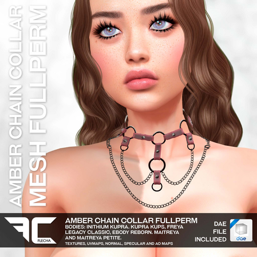 FLECHA Amber Chain Collar Fullperm