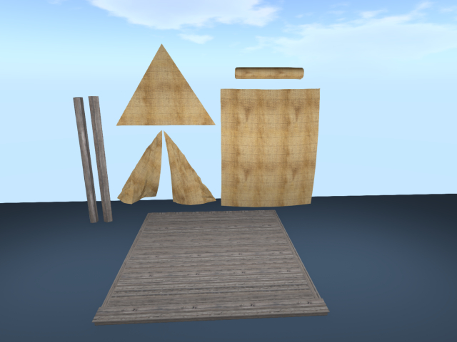 Building pack for create tent or marquee - FULL PERM