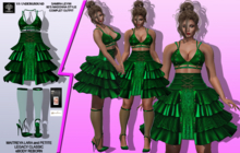 **SAMIRA LEYWI GREEN 80'S MADONNA STYLE OUTFIT** (WEAR)