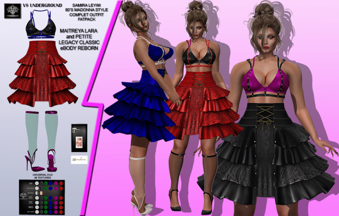 **SAMIRA LEYWI FATPACK 80'S MADONNA STYLE OUTFIT** (WEAR)