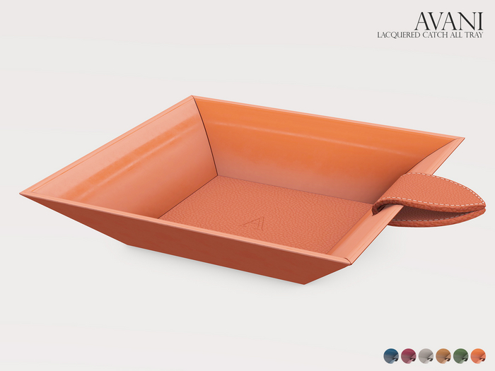 Avani Alix Collection Lacquered Catch All Tray, All