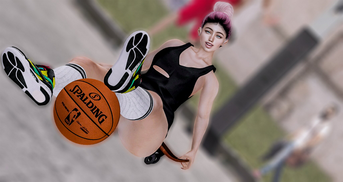 SP Poses Basketball girl