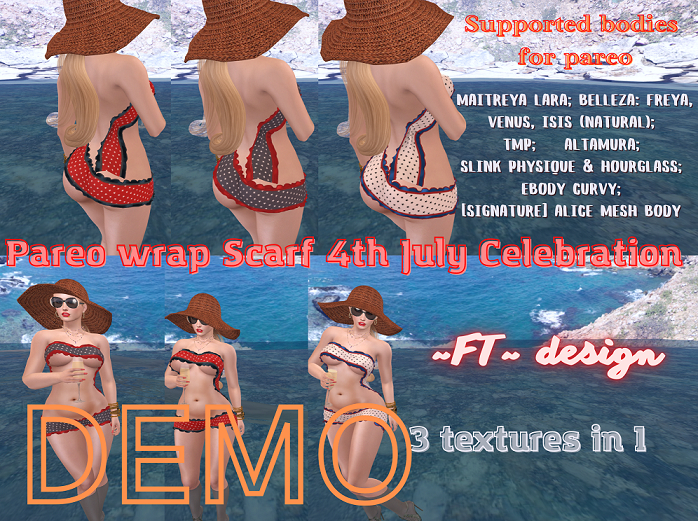 DEMO ~FT~  (4th July) Pareo wrap (add to unpack)