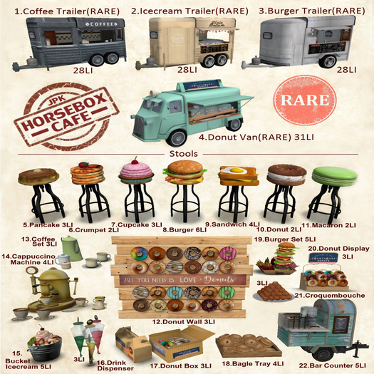 02**JPK Horsebox Cafe (Icecream Trailer) RARE