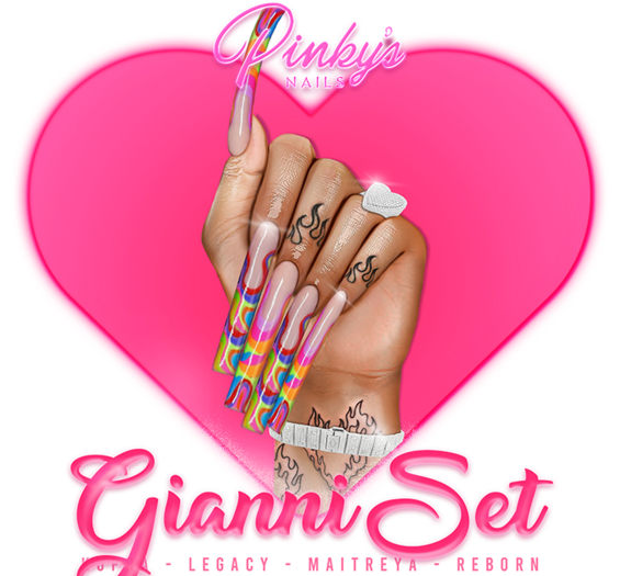 !! Pinky's Nails !! Gianni Set ' Square