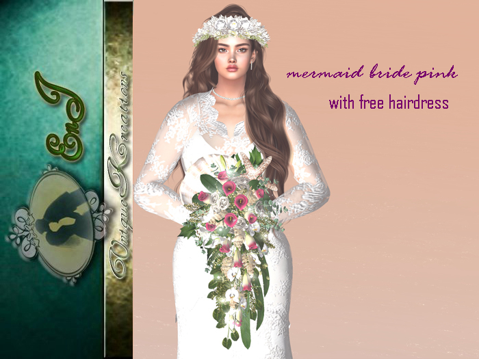 mermaid bride pink