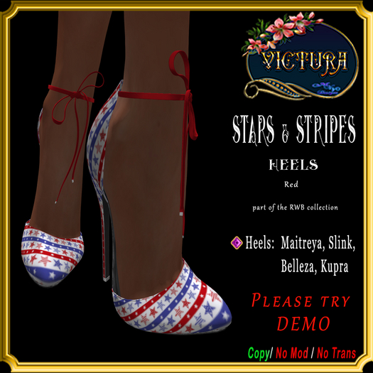 Stars & Stripes Red HEELS 