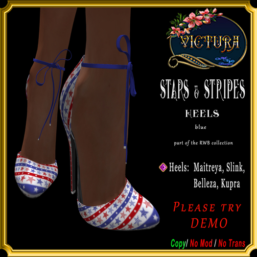 Stars & Stripes  Blue HEELS  