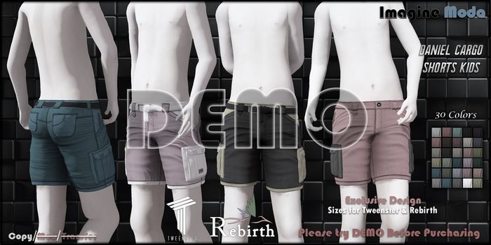 -Imagine- Daniel Cargo Shorts Kids -DEMO-