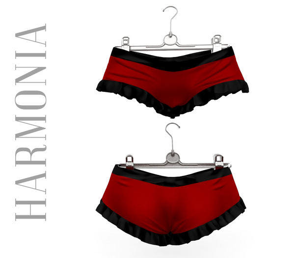 Red Black Shorts