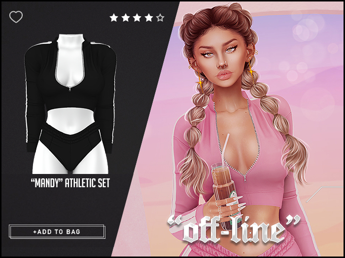 "Off-Line" x "Mandy" Set / Black