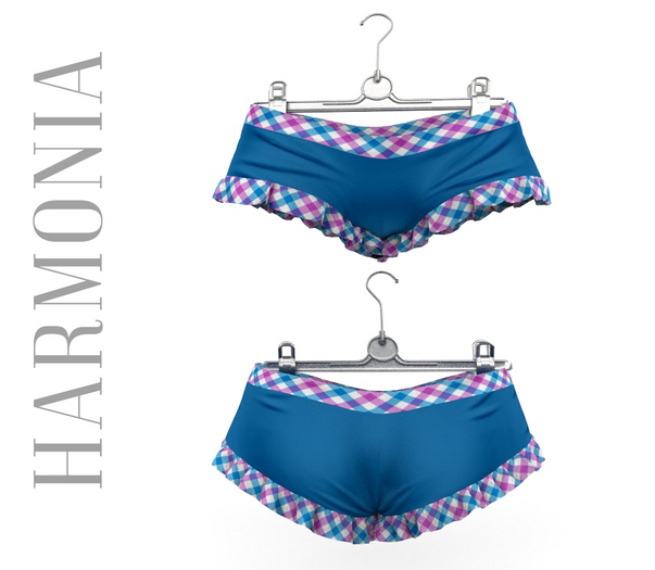 Blue Pattern Shorts