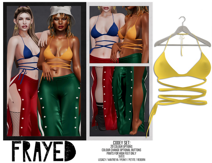 Frayed - Codey Top - Yellow