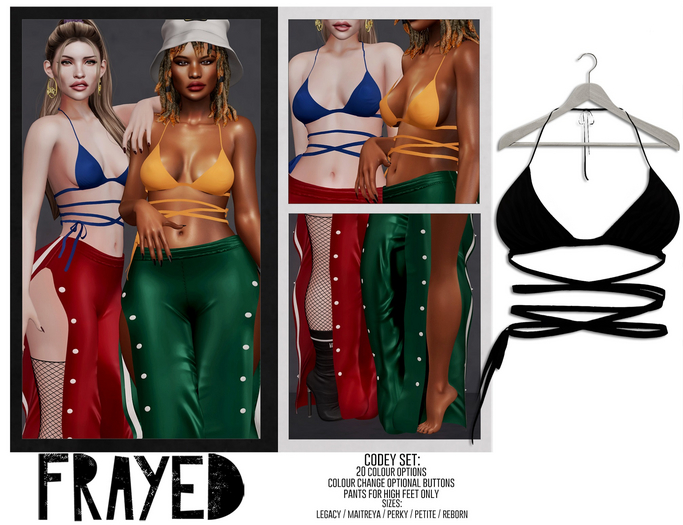 Frayed - Codey Top - Dark Zebra