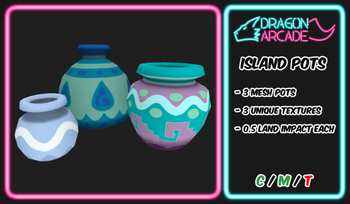 [DRGN ARCD] Island Pots