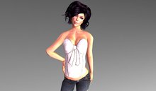 !Trio! Bow Corset white
