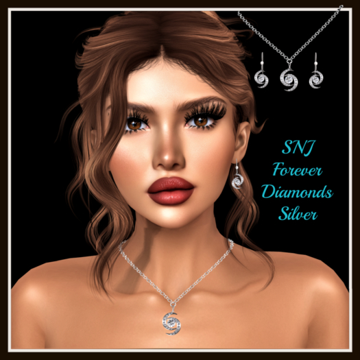 SNJ Forever Diamonds Set Silver ADD & CLICK!