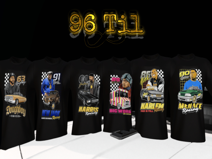 Black Cinema Racing Tee (FATPACK)