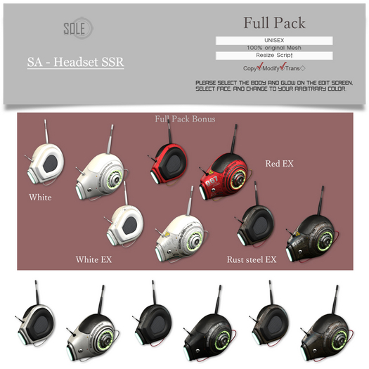 :::SOLE::: SA - Headset SSR (Full Pack)