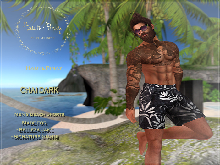 COENFIELD - CHAI DARK - beach shorts