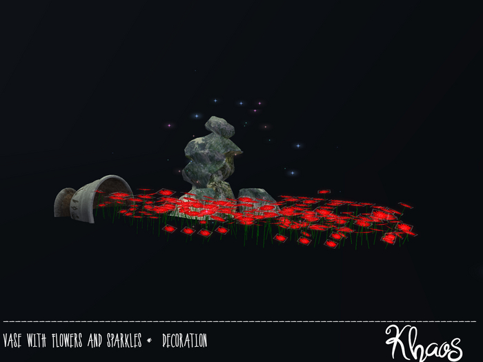 Khaos's Vase and RED flowers 