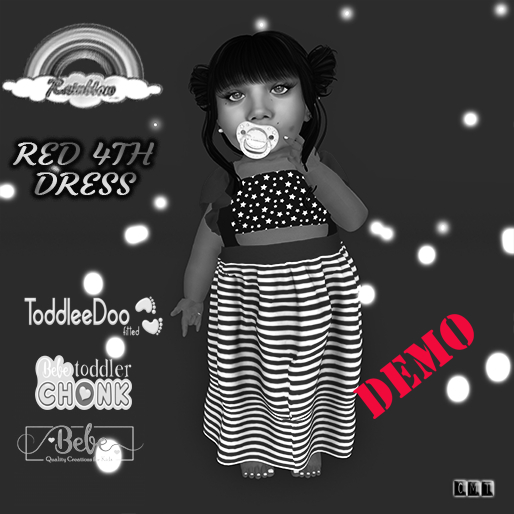 ((RBS)) red 4th Dress- TD AND BEBE AND CHONK  *DEMO*