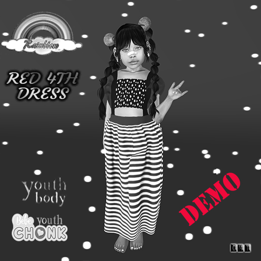 ((RBS)) red 4th Dress -  (YOUTH  AND CHONK)  *DEMO*