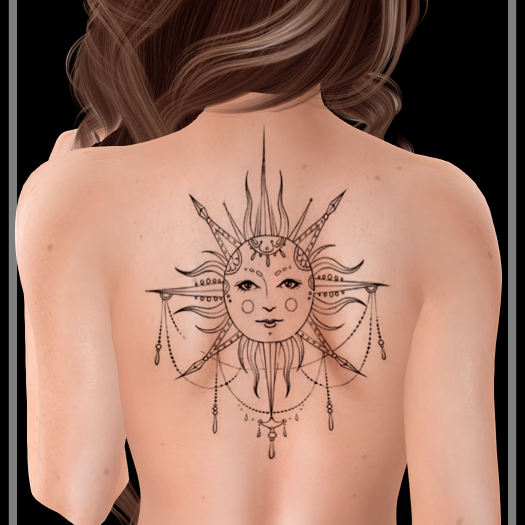 Inkphoria - Sun Back Tattoo