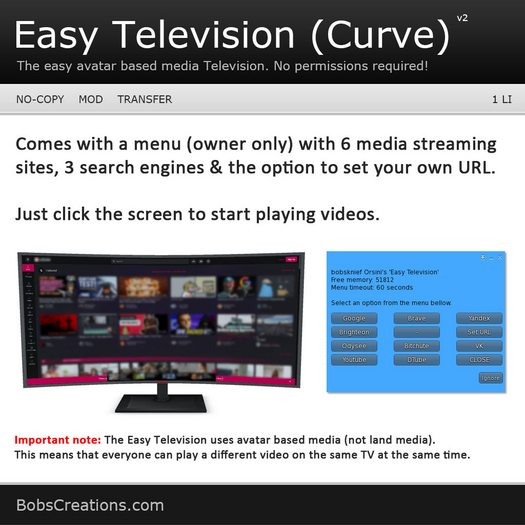Easy Television V2 (Curve)