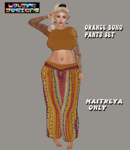 LD~Boho Orange Set Maitreya