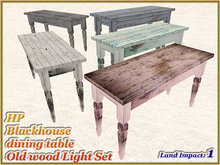 HP - Blackhouse dining table - Old wood Light Set (1 LI) (Full perm)
