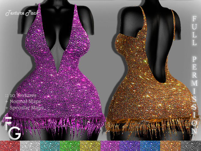 .Fragile. 10 Textures Full Perm for CALAFALI Dress F-1422