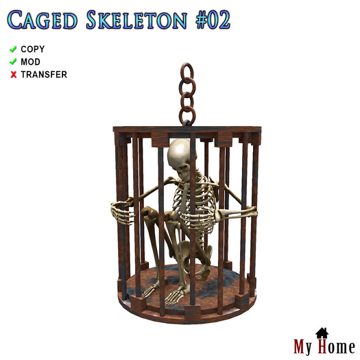 [My Home] Caged Skeleton #02