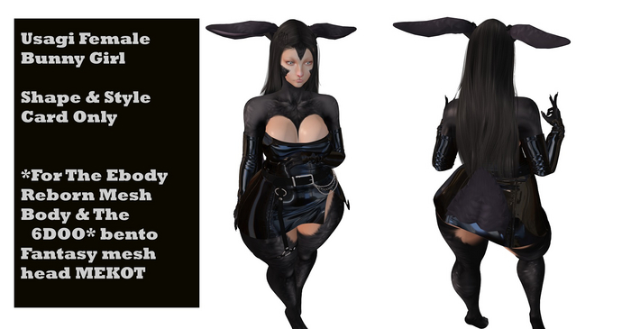 Usagi Female Bunny Girl Shape & Style Card * Only *