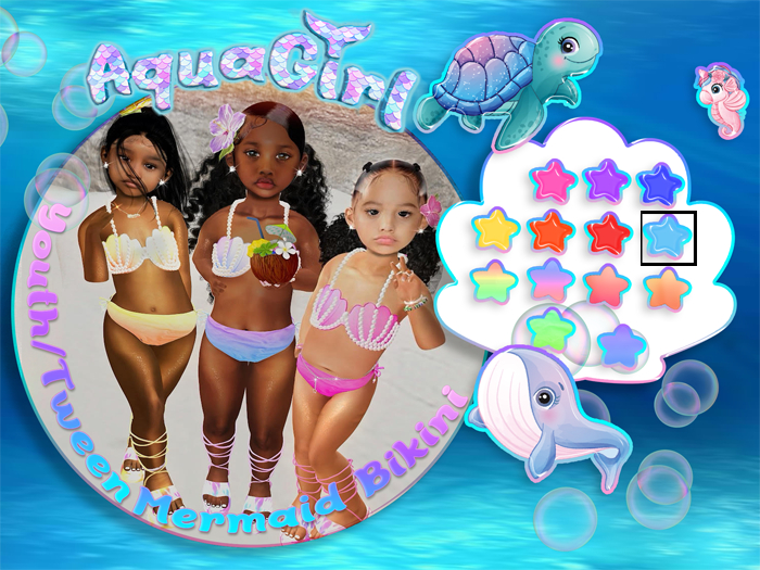 AG -Mermaid Bikini Aqua
