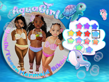 AG -Mermaid Bikini Aqua