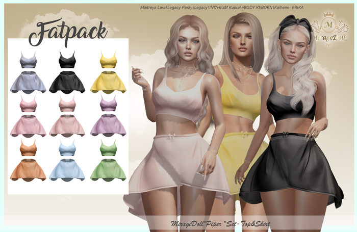 MirageDoll"Piper "Set-Top&Skirt(Fatpack)