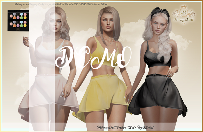 DEMO MirageDoll"Piper "Set-Top&Skirt