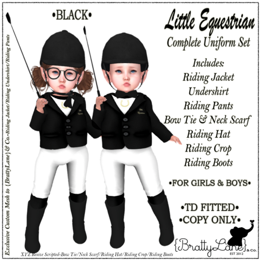 {BL}LE Complete Outfit-TDF-Black